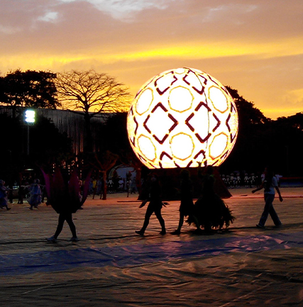 巴西天下杯“活的足球” LED软屏MJ4-P44项目